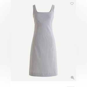 J Crew Sheath dress in stretch seersucker